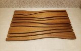 Aquatica Onde Waterproof Iroko Wood Bath Shower Floor Mat 90 5